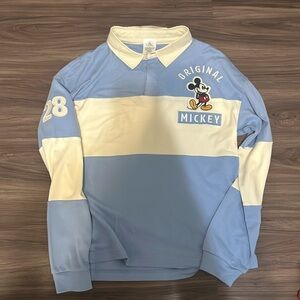 Blue and white official Disney long sleeve shirt